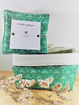 Panière et 10 lingettes